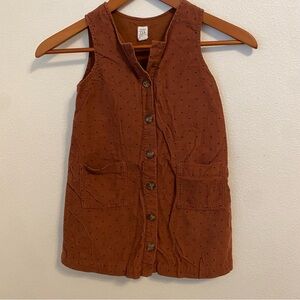 GAP Brown Polkadot Corduroy Girls Dress